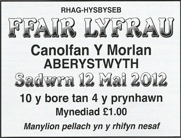 ffair lyfrau aberystwyth